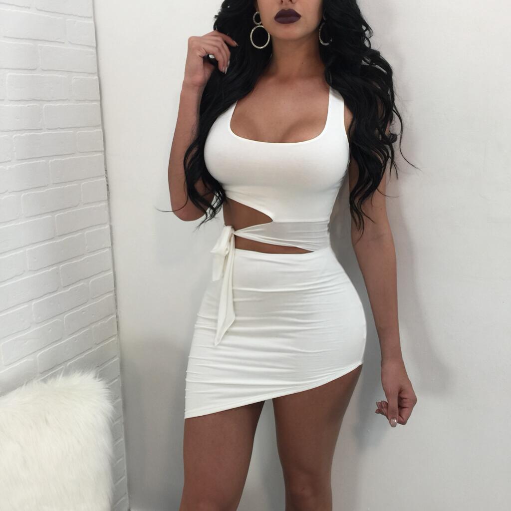 Women's Club & Night Out Sexy Dresses Spaghetti Straps Backless Bodycon Mini Dress