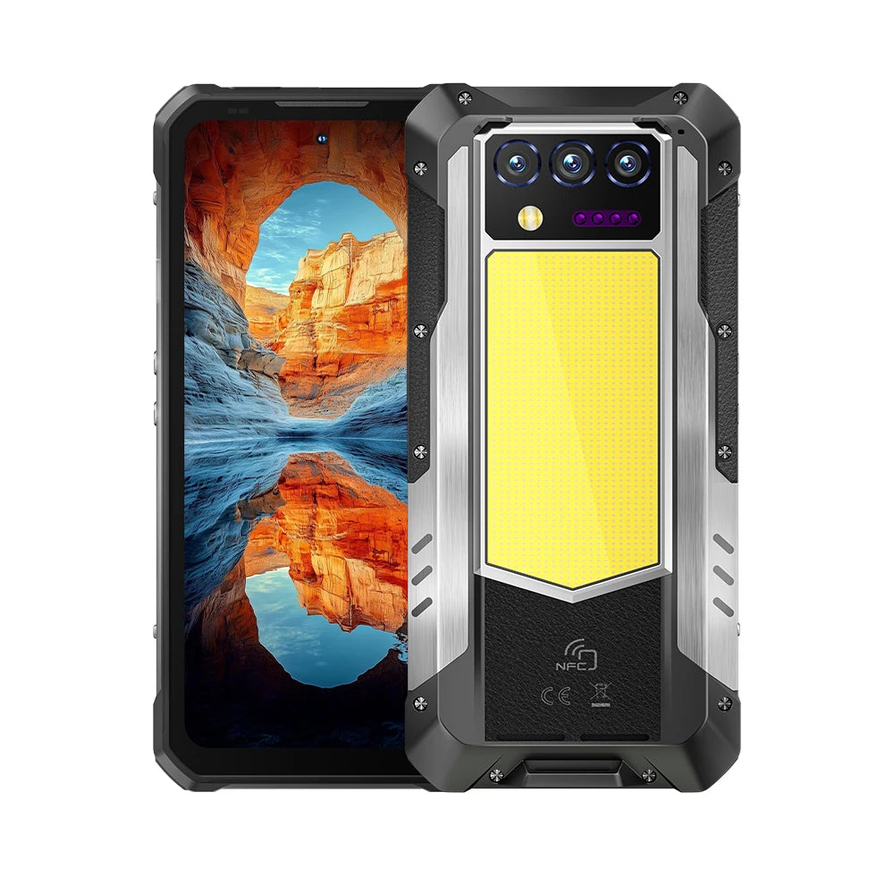 2025 NEW Oulitel WP100 Titan Rugged Phone 33000mAh 100-Lumne Built-in Projector Dimensity 7300 16GB RAM+512GB ROM Android 14