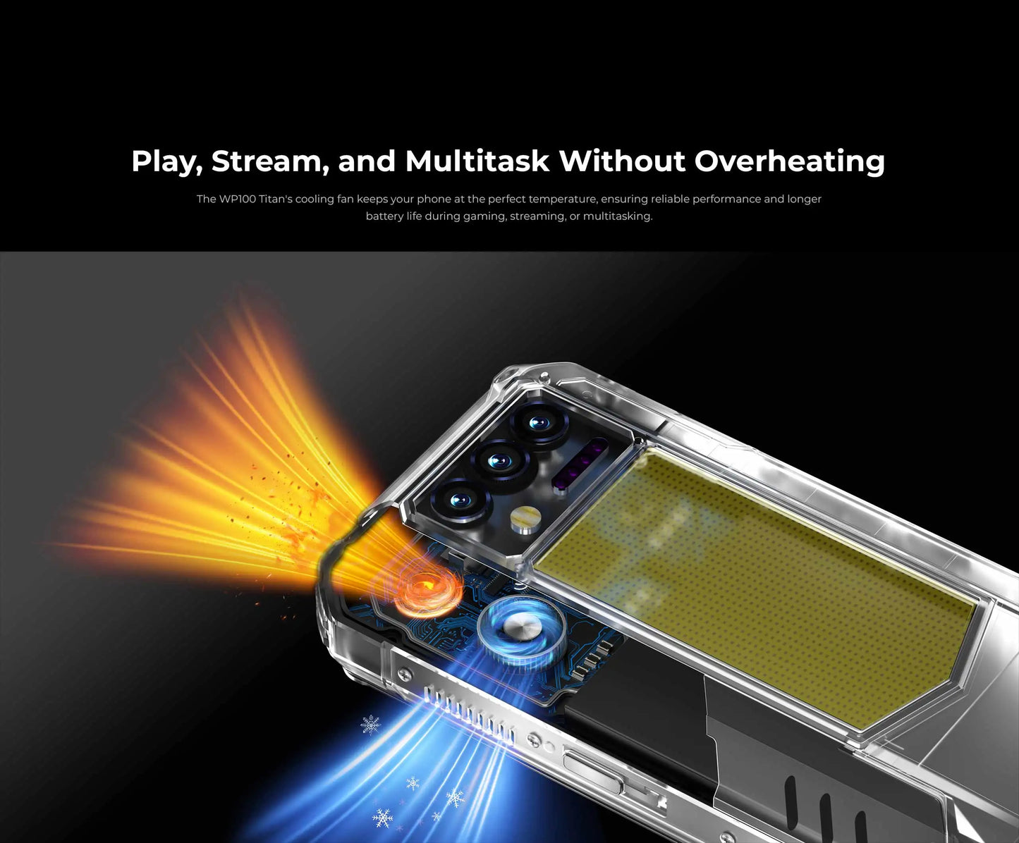 2025 NEW Oulitel WP100 Titan Rugged Phone 33000mAh 100-Lumne Built-in Projector Dimensity 7300 16GB RAM+512GB ROM Android 14