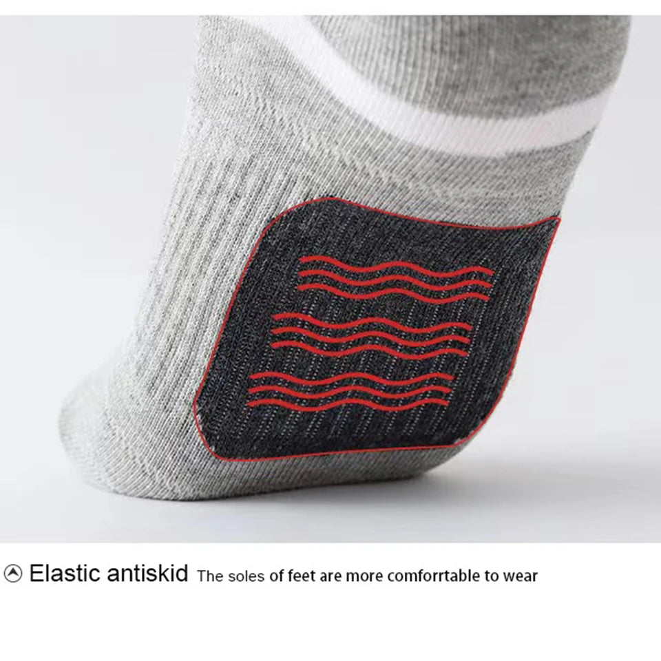 5 Pairs High Quality Socks Men Summer Outdoor Casual Cotton Socks Short Breathable Black Ankle Socks Run Sports Socks Size 38-45