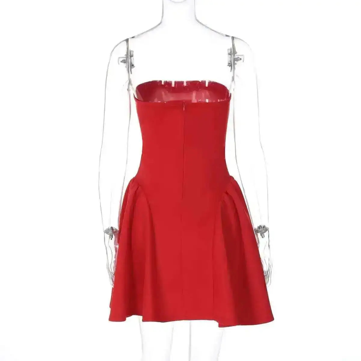 Avrilyaan Off Shoulder Backless Sexy A-line Dress Women 2025 Elegant Party Dress Strapless Bodycon Mini Summer Dress Vestidos