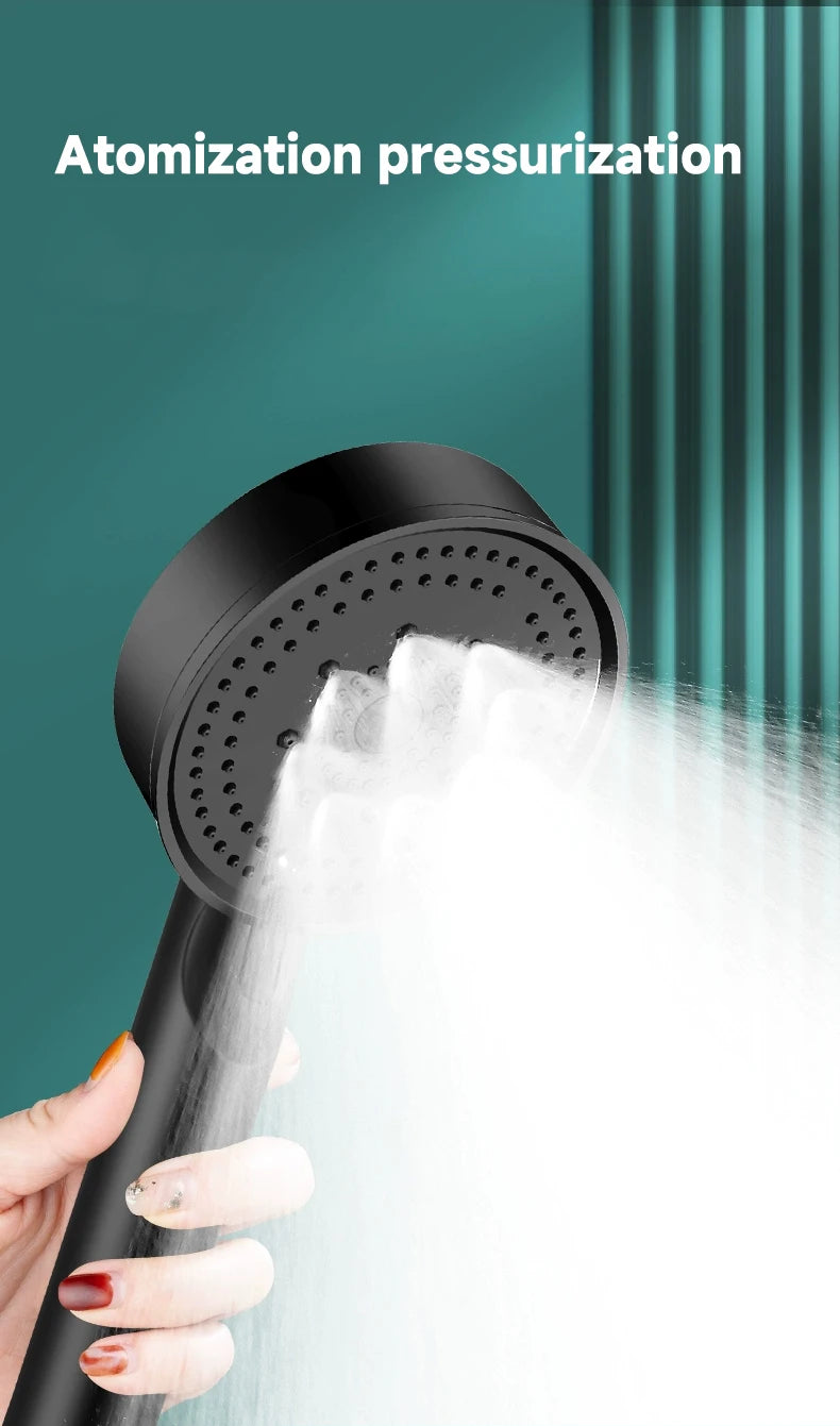 5 Modes Pressure Boost Shower Head for Ultimate Relaxation