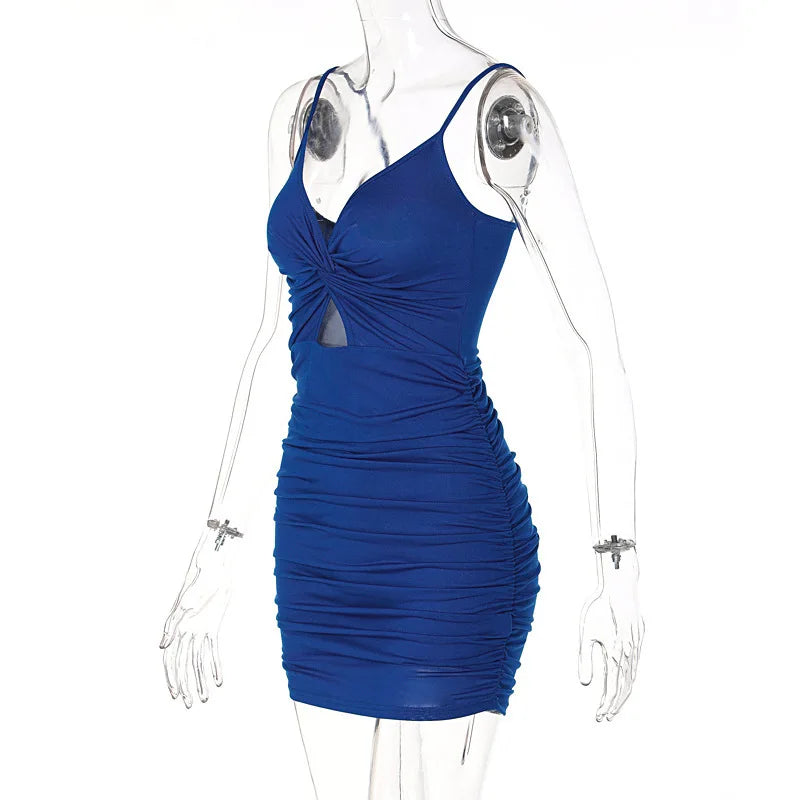 Sexy Spaghetti Strap Bodycon Dress for Women Slim Fit