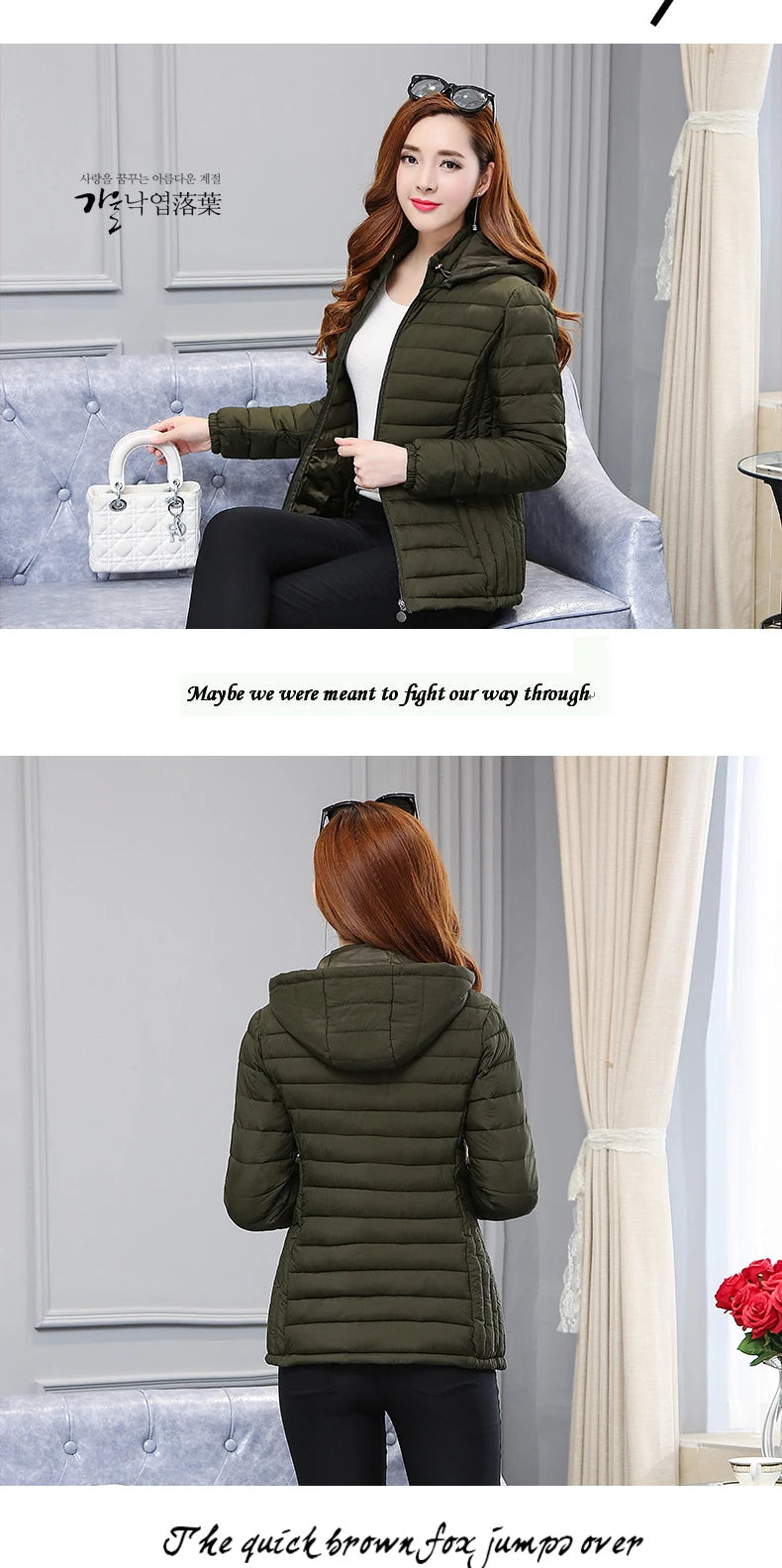 2025 New Women's Parkas lady Winter Thickened Slim Warm Jackets Female Hooded Parkas Women Cotton Padded Jacket Ultralight Coat