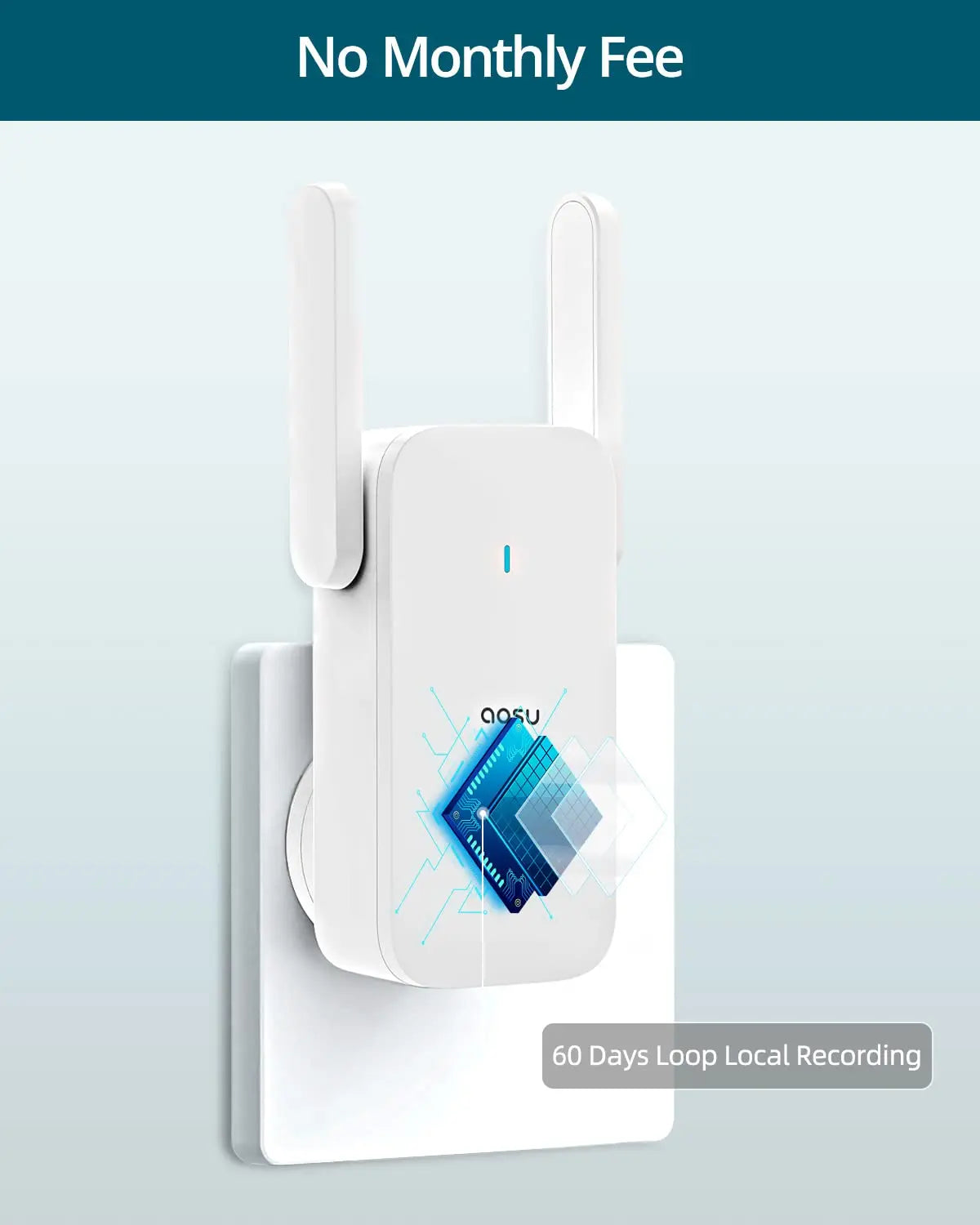 AOSU 5MP Ultra HD 2.4/5G WiFi Video Doorbell Outdoor Camera PIR Motion Detection 2-Way Audio Wireless Door Bell Support Alex