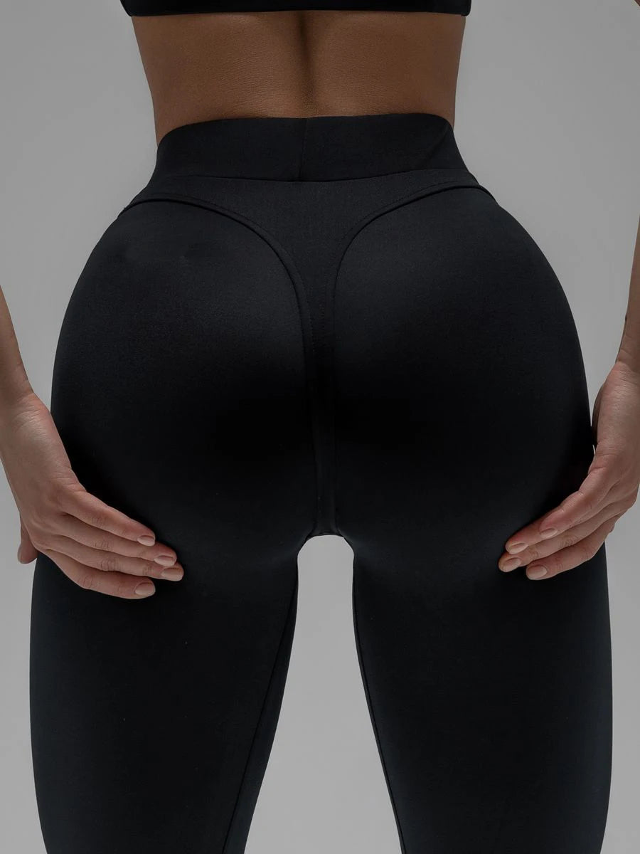 2024 Black Sexy High Waist Scrunch Butt Yoga Leggings Thick Workout Butt Lifting Plus Size Tights Yoga Pants For Women