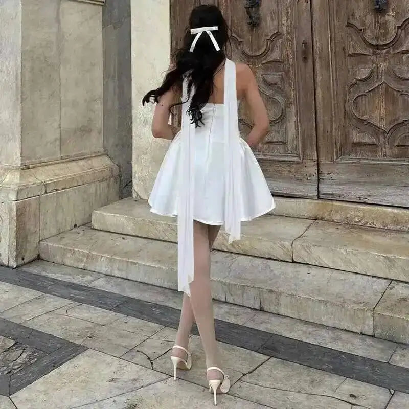 Avrilyaan Off Shoulder Backless Sexy A-line Dress Women 2025 Elegant Party Dress Strapless Bodycon Mini Summer Dress Vestidos
