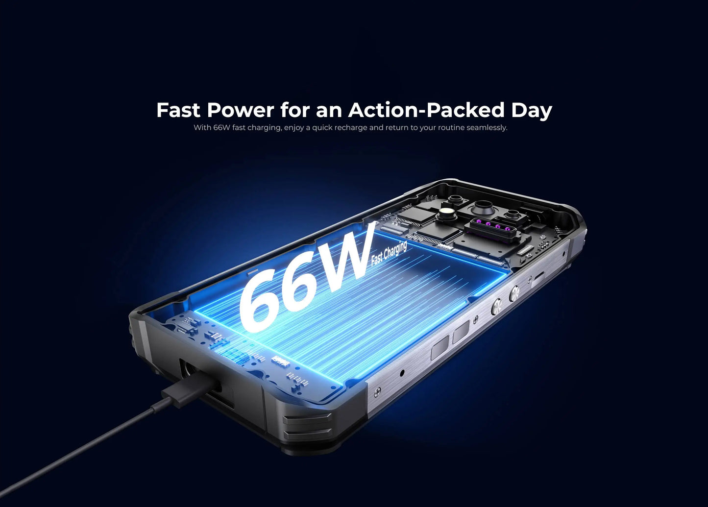 2025 NEW Oulitel WP100 Titan Rugged Phone 33000mAh 100-Lumne Built-in Projector Dimensity 7300 16GB RAM+512GB ROM Android 14