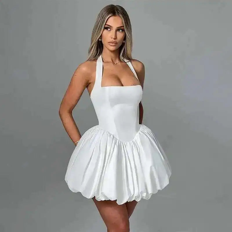 Avrilyaan Off Shoulder Backless Sexy A-line Dress Women 2025 Elegant Party Dress Strapless Bodycon Mini Summer Dress Vestidos