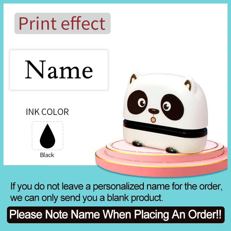 Personalized Baby Name Stamp Set - Custom Waterproof Ink Seal for School, Travel & Kindergarten, Durable Non-Fading Toy Gift