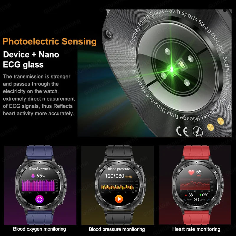 2025 New For XIAOMI Health Watch Uric Acid Blood Pressure Blood oxygen Body Analysis Body Fat SmartWatch ECG+PPG Clock Women Men