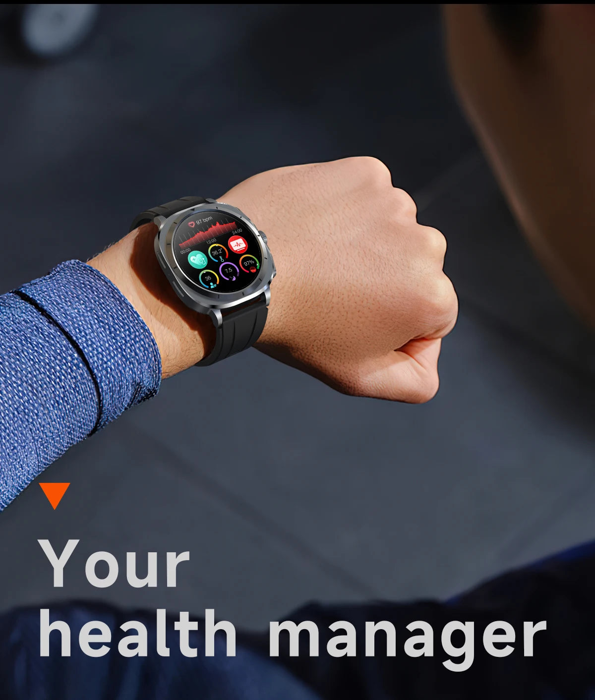 2025 New For XIAOMI Health Watch Uric Acid Blood Pressure Blood oxygen Body Analysis Body Fat SmartWatch ECG+PPG Clock Women Men