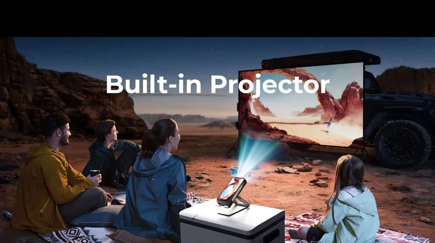 2025 NEW Oulitel WP100 Titan Rugged Phone 33000mAh 100-Lumne Built-in Projector Dimensity 7300 16GB RAM+512GB ROM Android 14