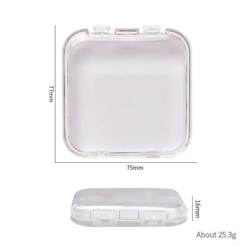 20/10 Pieces Empty Nail Boxes For Packaging Square Shape Box Wholesale Nail Tips Press On Nail Packaging Case Small Business