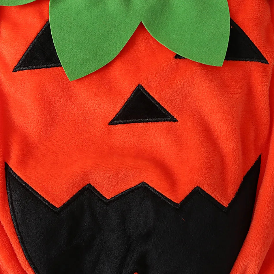 Baby Costume Kids Pumpkin Tops Romper with Hat Boys Girls Cosplay One-Piece Infant Casual Onesie Halloween Jumpsuit 0-5 Years