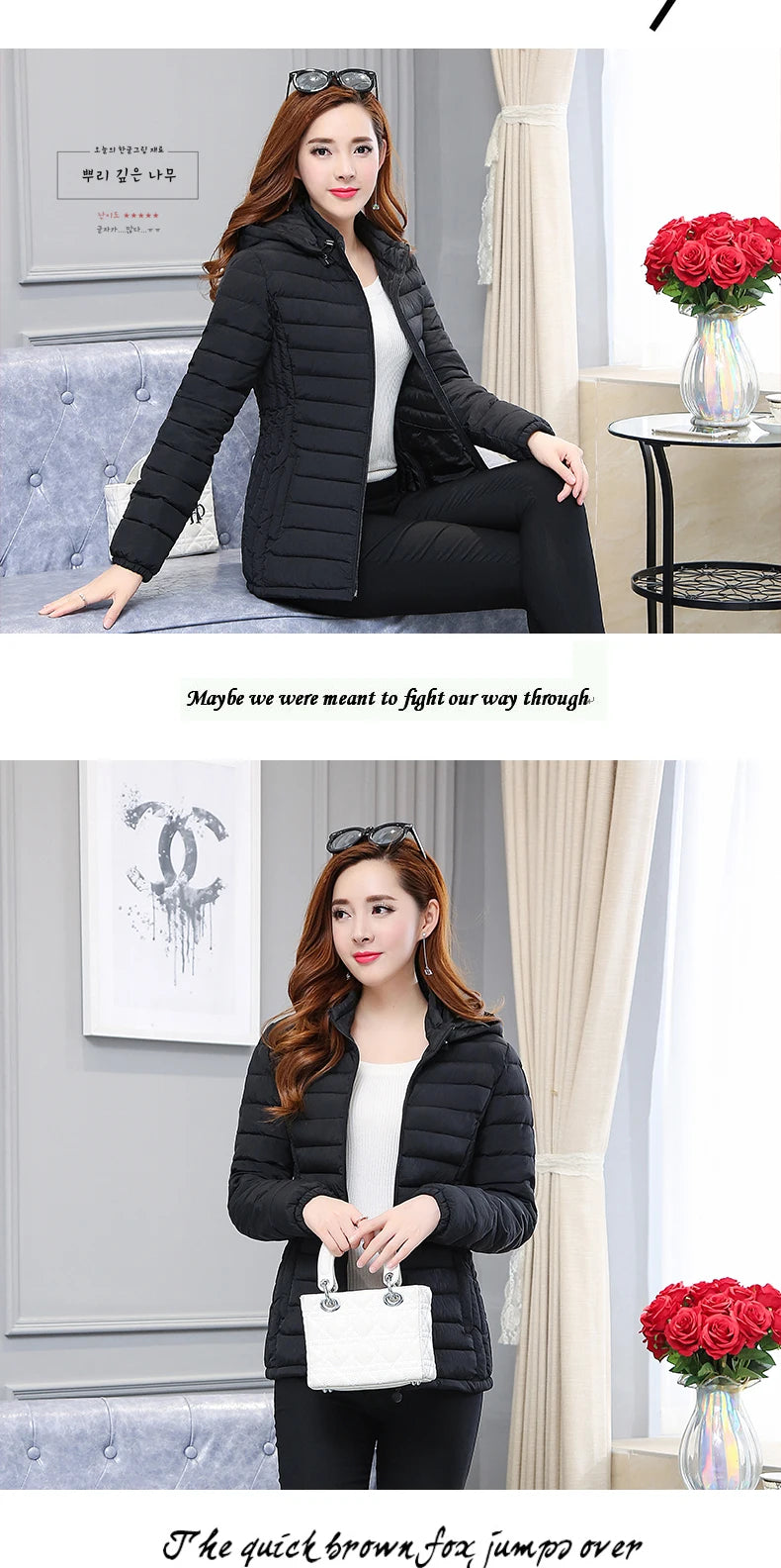 2025 New Women's Parkas lady Winter Thickened Slim Warm Jackets Female Hooded Parkas Women Cotton Padded Jacket Ultralight Coat