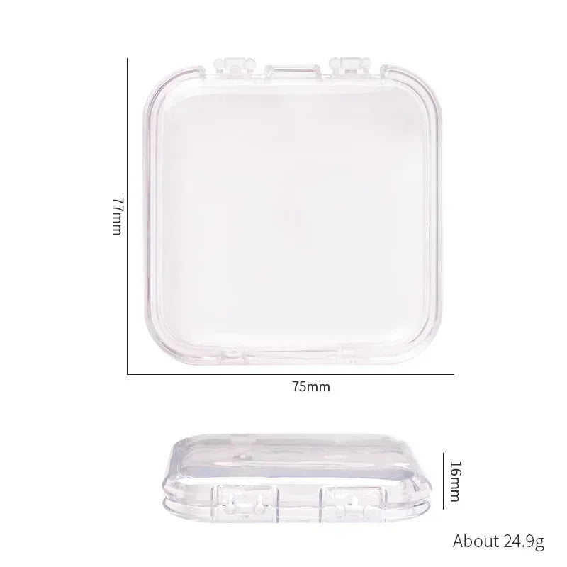 20/10 Pieces Empty Nail Boxes For Packaging Square Shape Box Wholesale Nail Tips Press On Nail Packaging Case Small Business