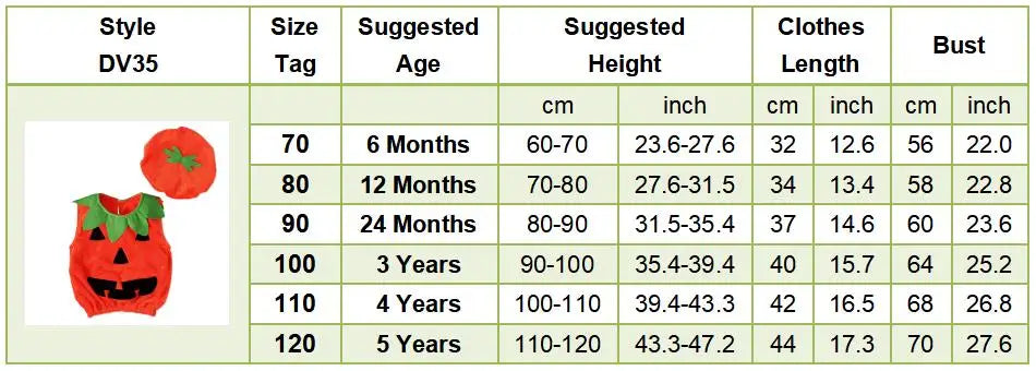 Baby Costume Kids Pumpkin Tops Romper with Hat Boys Girls Cosplay One-Piece Infant Casual Onesie Halloween Jumpsuit 0-5 Years