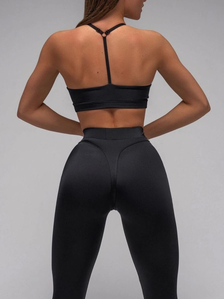 2024 Black Sexy High Waist Scrunch Butt Yoga Leggings Thick Workout Butt Lifting Plus Size Tights Yoga Pants For Women