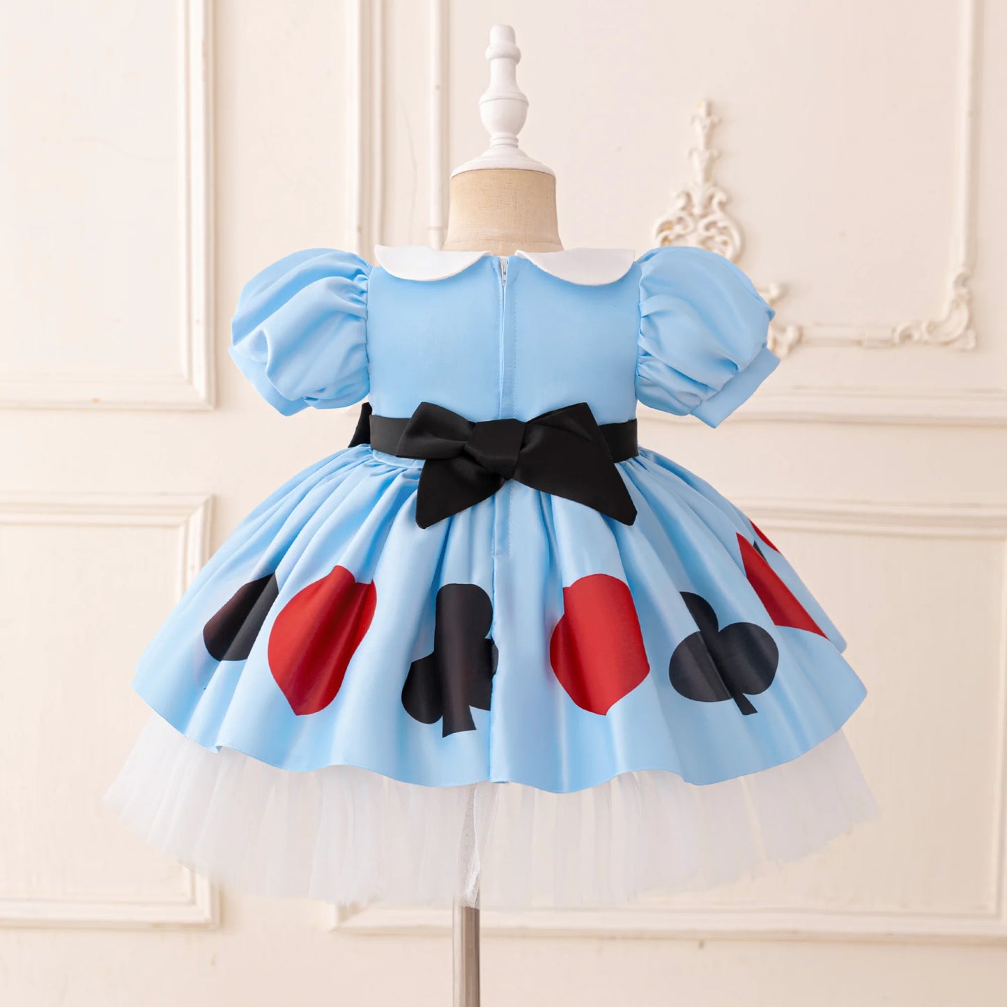 Baby Alice Maid Lolita Girl Party Costume Wonderland Alice Halloween Kids Clothing Carnival Bow 1st Birthday Princess Prom Dress