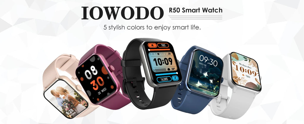IOWODO Smart Watch for Women 1.85” Full Touch HD Smartwatch Bluetooth Calling Fitness Tracking Watch with Voice Assistant