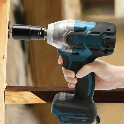 18V Cordless Electric Screwdriver Speed Brushless Impact Wrench Rechargable Drill Driver LED Light For Makita Battery With Socke