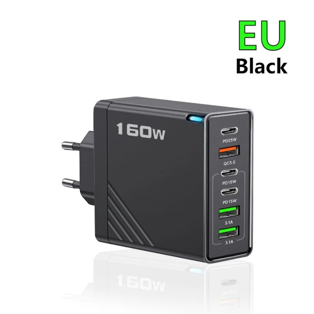 160W Fast Charging USB Type C Charger for All Devices