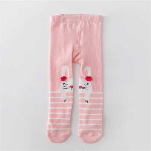 0-12M Newborn Baby Girls Tights Knitted Stockings for Girls Cotton Print Infant Tights For Girls Casual Toddler Pantyhose Spring