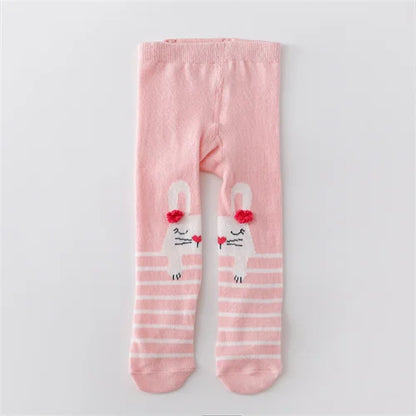 0-12M Newborn Baby Girls Tights Knitted Stockings for Girls Cotton Print Infant Tights For Girls Casual Toddler Pantyhose Spring
