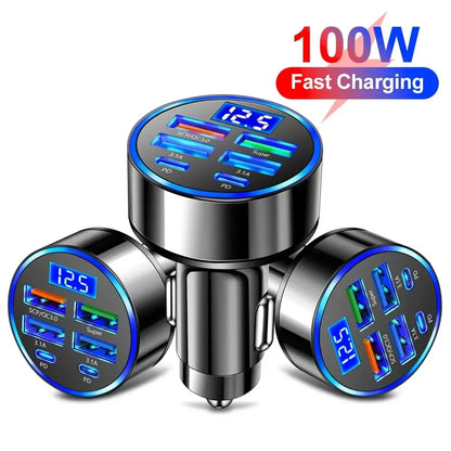 250W QC3.0 Car Charger Fast Charging for Families and Techies