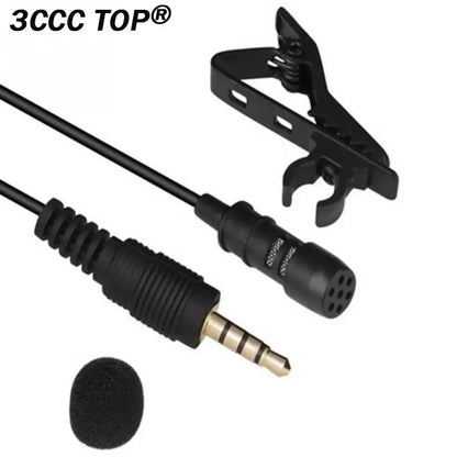 1PC 3M Professionals Car Audio Microphone 3.5mm Clip Jack Plug Mic Stereo Mini Wired External Microphone For Auto DVD Radio