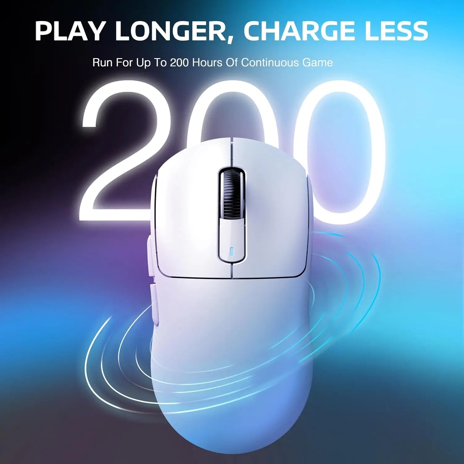 ATTACK SHARK X3 Wireless Gaming Mouse,49g Ergonomic PC Mouse,Triple Modes PAW3395 26K DPI Optical Sensor,Programmable Buttons