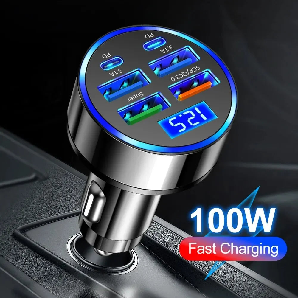 250W QC3.0 Car Charger Fast Charging for Families and Techies