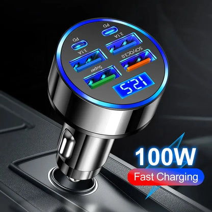 250W QC3.0 Car Charger Fast Charging for Families and Techies