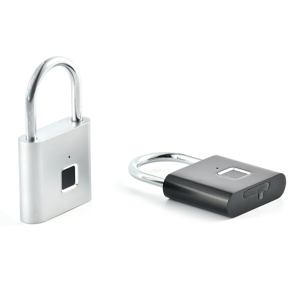 1/2PCS Smart Fingerprint Padlock USB Rechargeable Door Lock Biometric Thumbprint Door Padlocks Zinc Alloy Smart Life APP Unlock