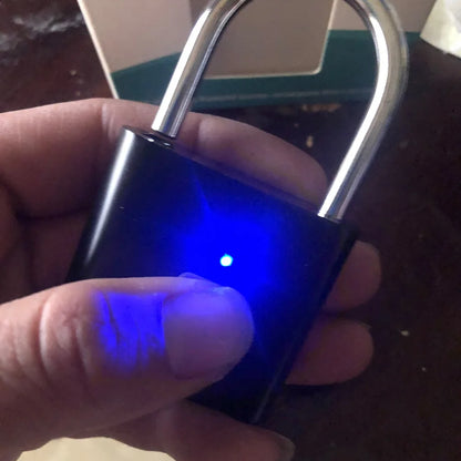 1/2PCS Smart Fingerprint Padlock USB Rechargeable Door Lock Biometric Thumbprint Door Padlocks Zinc Alloy Smart Life APP Unlock