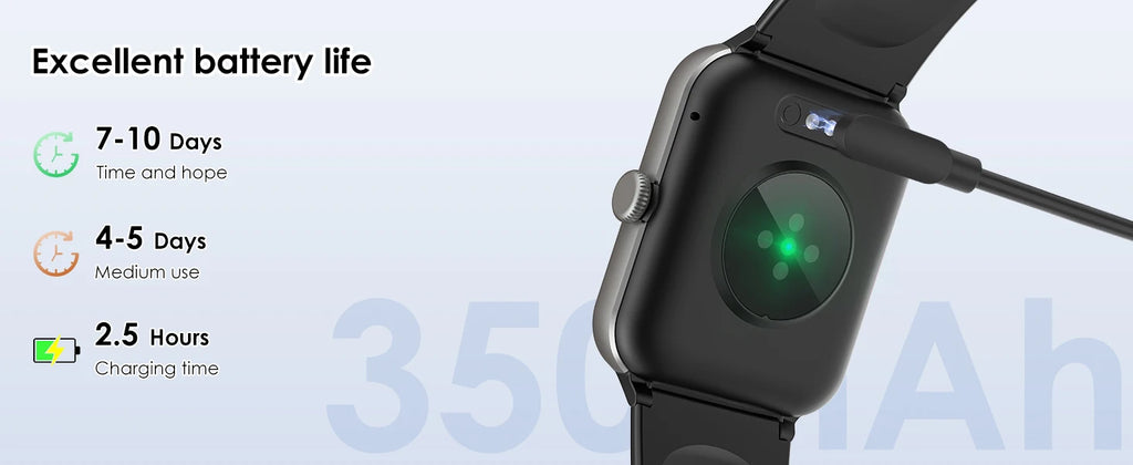 IOWODO Smart Watch for Women 1.85” Full Touch HD Smartwatch Bluetooth Calling Fitness Tracking Watch with Voice Assistant