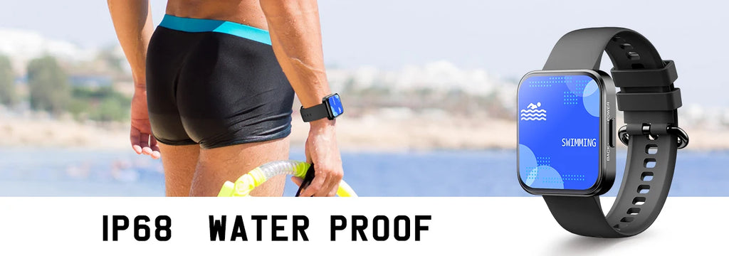 1.71 Inch Smart Watch For Men Women Multi Sports Modes Fitness Tracker 24H Heart Rate Monitoring IP68 Waterproof Smartwatch