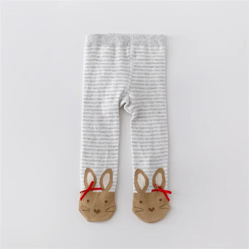 0-12M Newborn Baby Girls Tights Knitted Stockings for Girls Cotton Print Infant Tights For Girls Casual Toddler Pantyhose Spring