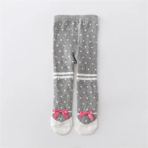 0-12M Newborn Baby Girls Tights Knitted Stockings for Girls Cotton Print Infant Tights For Girls Casual Toddler Pantyhose Spring
