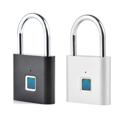 1/2PCS Smart Fingerprint Padlock USB Rechargeable Door Lock Biometric Thumbprint Door Padlocks Zinc Alloy Smart Life APP Unlock