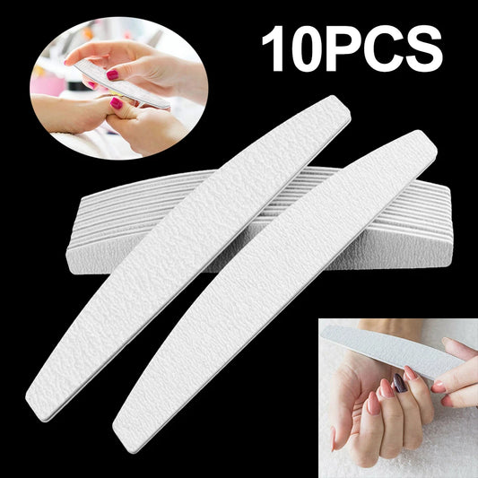 10x Nail Files Harbour Bridge 100/180 Grit Professional Manicure Pedicure