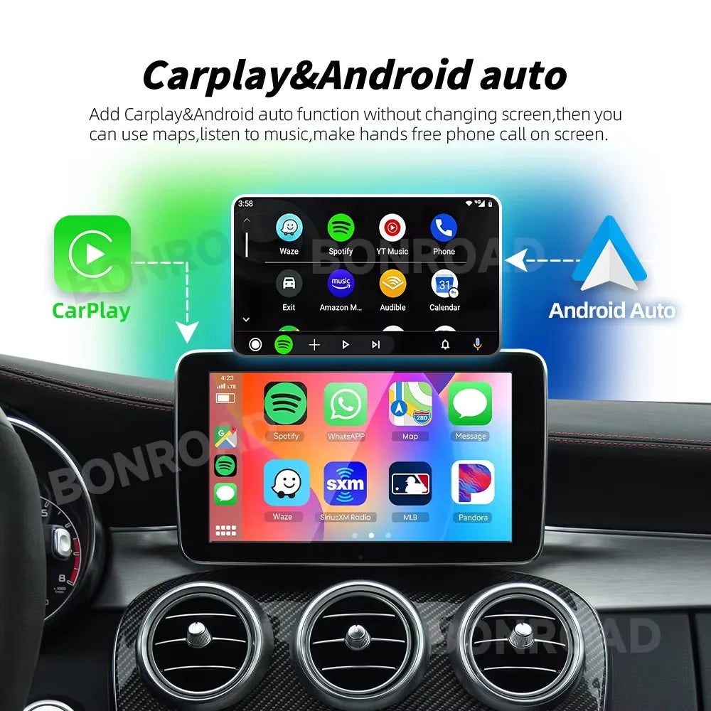 Bonroad For NTG 5.0 Wireless CarPlay Adapter Android Auto Module For Benz For C GLC W205 A CLA GLA B E GLE CLS With Bluetooth