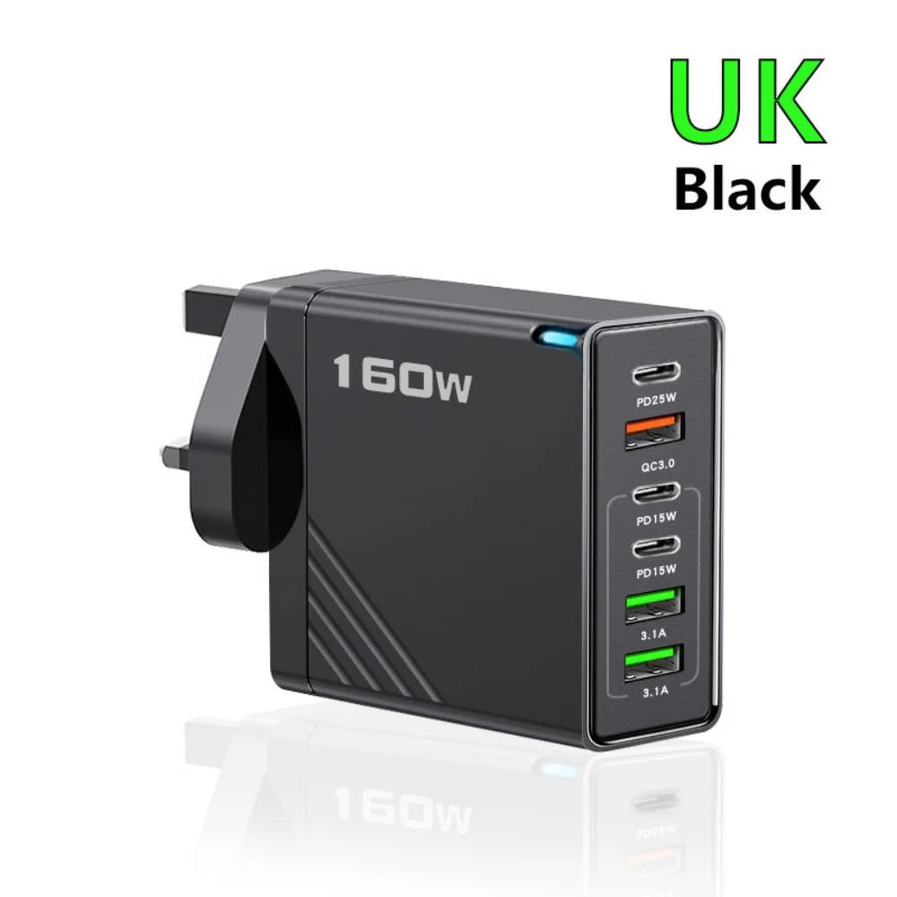 160W Fast Charging USB Type C Charger for All Devices