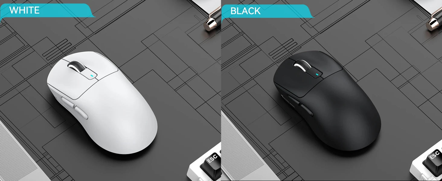 ATTACK SHARK X3 Wireless Gaming Mouse,49g Ergonomic PC Mouse,Triple Modes PAW3395 26K DPI Optical Sensor,Programmable Buttons