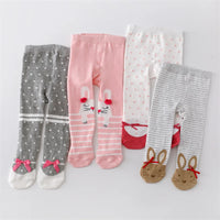 0-12M Newborn Baby Girls Tights Knitted Stockings for Girls Cotton Print Infant Tights For Girls Casual Toddler Pantyhose Spring