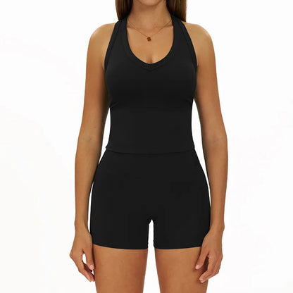 2 Pieces Women's Tracksuit Seamless Yoga Set Workout Outfit Sportswear Gym Clothing High Waist Leggings Fitness Bra Sports Suits