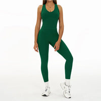 2 Pieces Women's Tracksuit Seamless Yoga Set Workout Outfit Sportswear Gym Clothing High Waist Leggings Fitness Bra Sports Suits