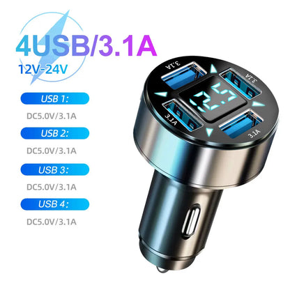 250W QC3.0 Car Charger Fast Charging for Families and Techies