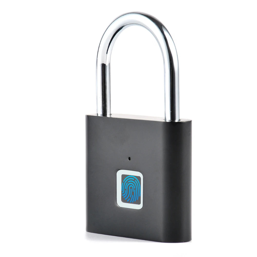 1/2PCS Smart Fingerprint Padlock USB Rechargeable Door Lock Biometric Thumbprint Door Padlocks Zinc Alloy Smart Life APP Unlock